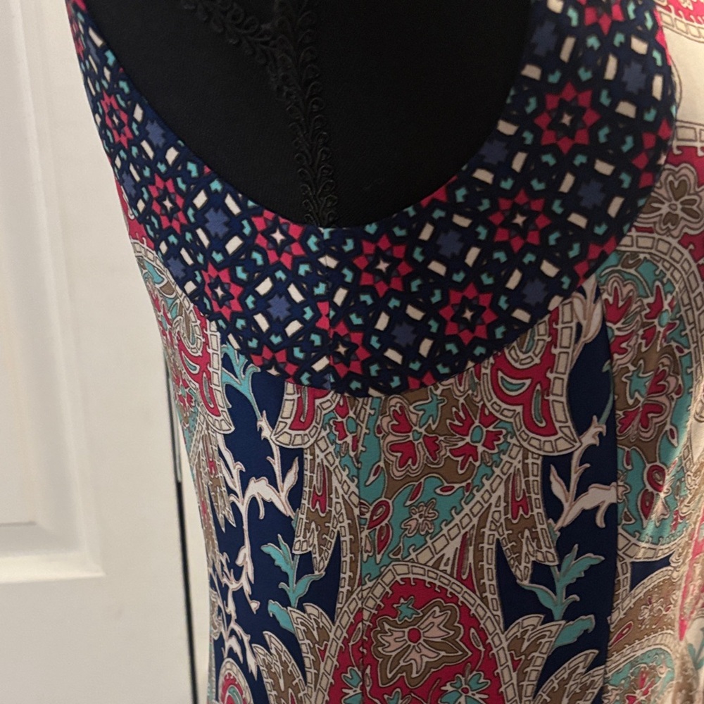 Chico's Vibrant Paisley Maxi Dress - Picture 4 of 8